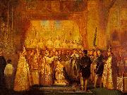 Francois-Rene Moreaux Coronation of Pedro II of Brazil Spain oil painting artist